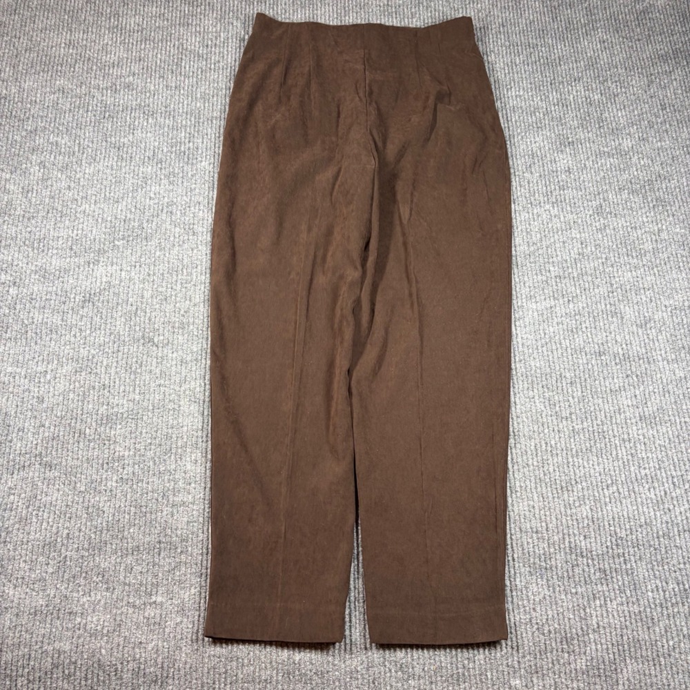 Briggs Petite Pants  Womens 12 Brown High Rise Straight Leg‎ Dress